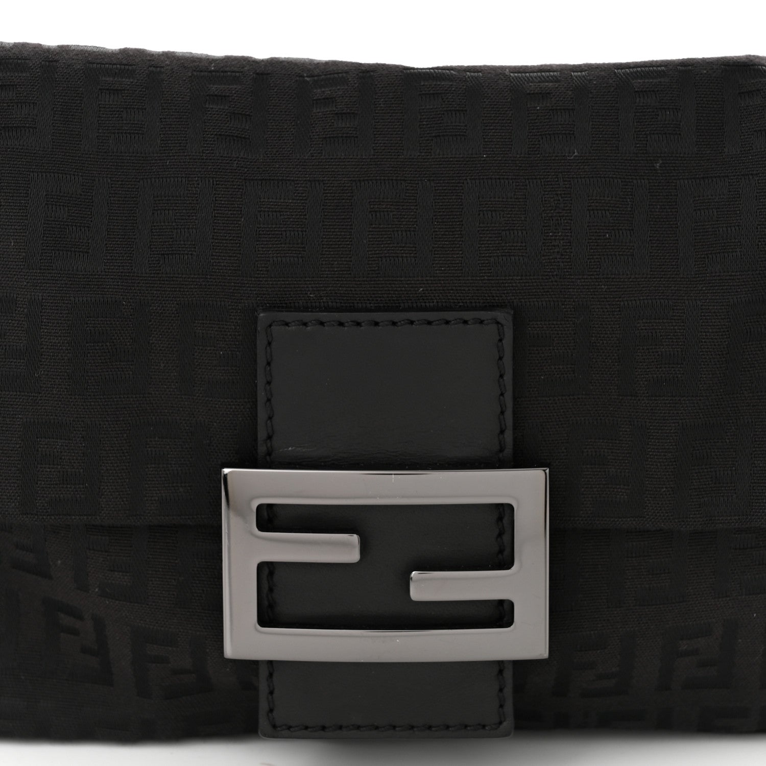 Fendi Zucchino Mini Mama Baguette Black 8 of 10