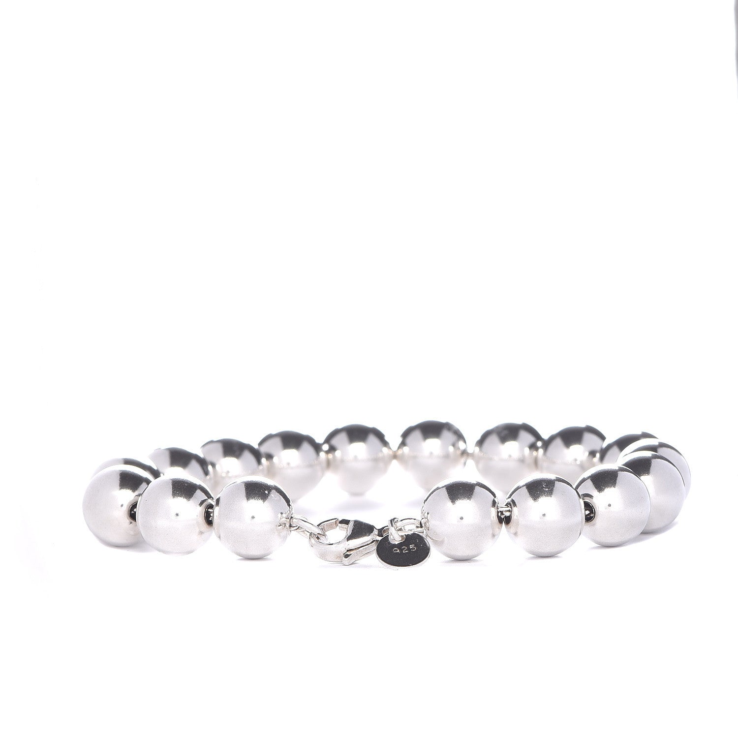 Tiffany Sterling Silver 10mm HardWear Ball Bracelet 3 of 6