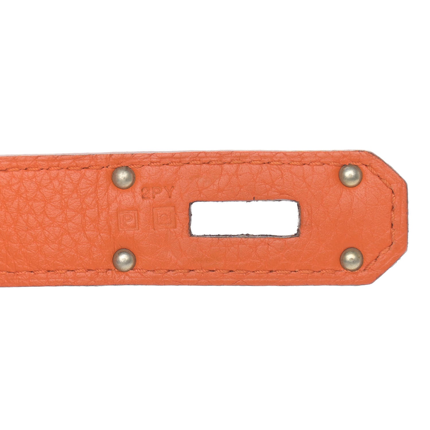 Hermes Taurillon Clemence Jypsiere 34 Orange 7 of 17