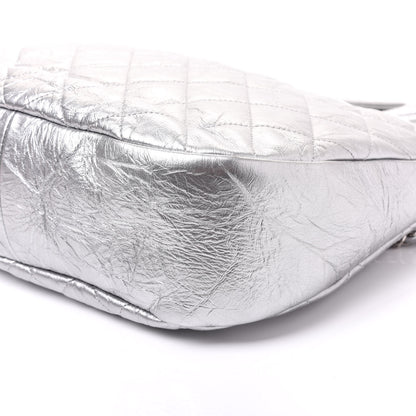 Chanel Metallic Crumpled Calfskin Small 31 Shopping Bag Silver 6 of 9