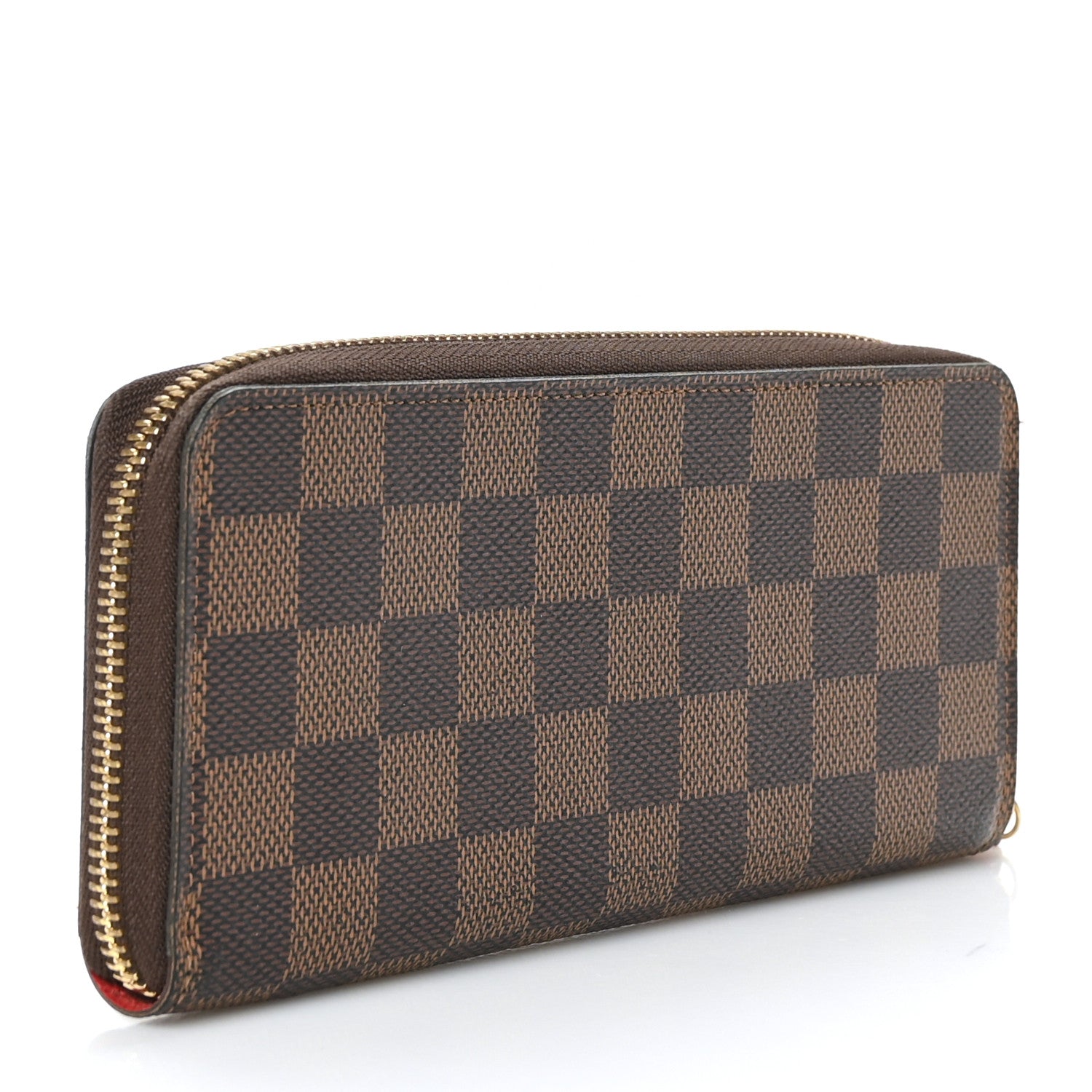 Louis Vuitton Damier Ebene Clemence Wallet Cherry 3 of 7