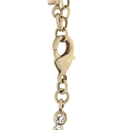 Chanel Crystal CC Perfume Bottle Necklace Gold 5 of 5