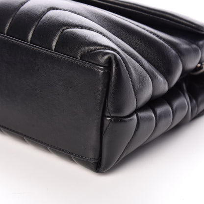 Saint Laurent Calfskin Y Quilted Monogram Small Loulou Chain Satchel Black 10 of 10