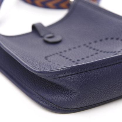 Hermes Taurillon Clemence Amazone Evelyne TPM Bleu Encre 8 of 12