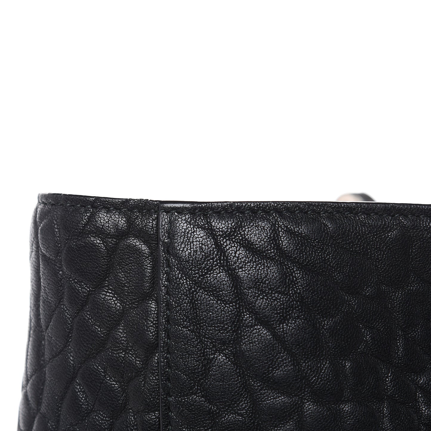 Canyon Grained Lambskin Large Lady Dior Black