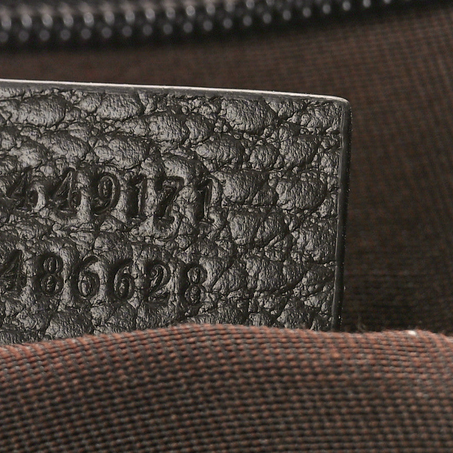 Gucci Monogram Large Flap Messenger Bag Beige Dark Brown 7 of 10