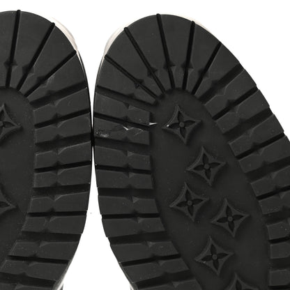 Louis Vuitton Calfskin Damier Graphite Harlem Sneakers 8 Black 9 of 9