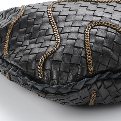 Bottega Veneta Nappa Intrecciato Medium Veneta Chain Hobo Nero Black 9 of 11