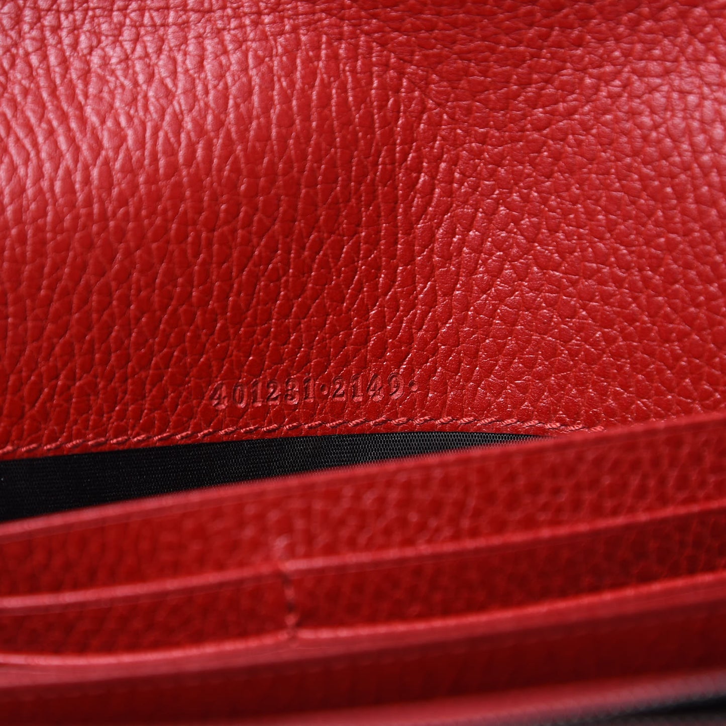 Calfskin Mini Dionysus Chain Wallet Hibiscus Red