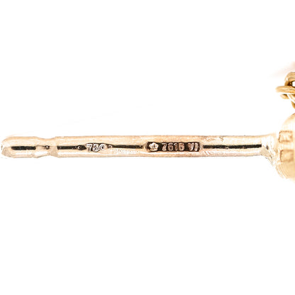 Marco Bicego 18K Yellow Gold Multi Gemstone Pearl Paradise Three-Strand Drop Earrings 5 of 5