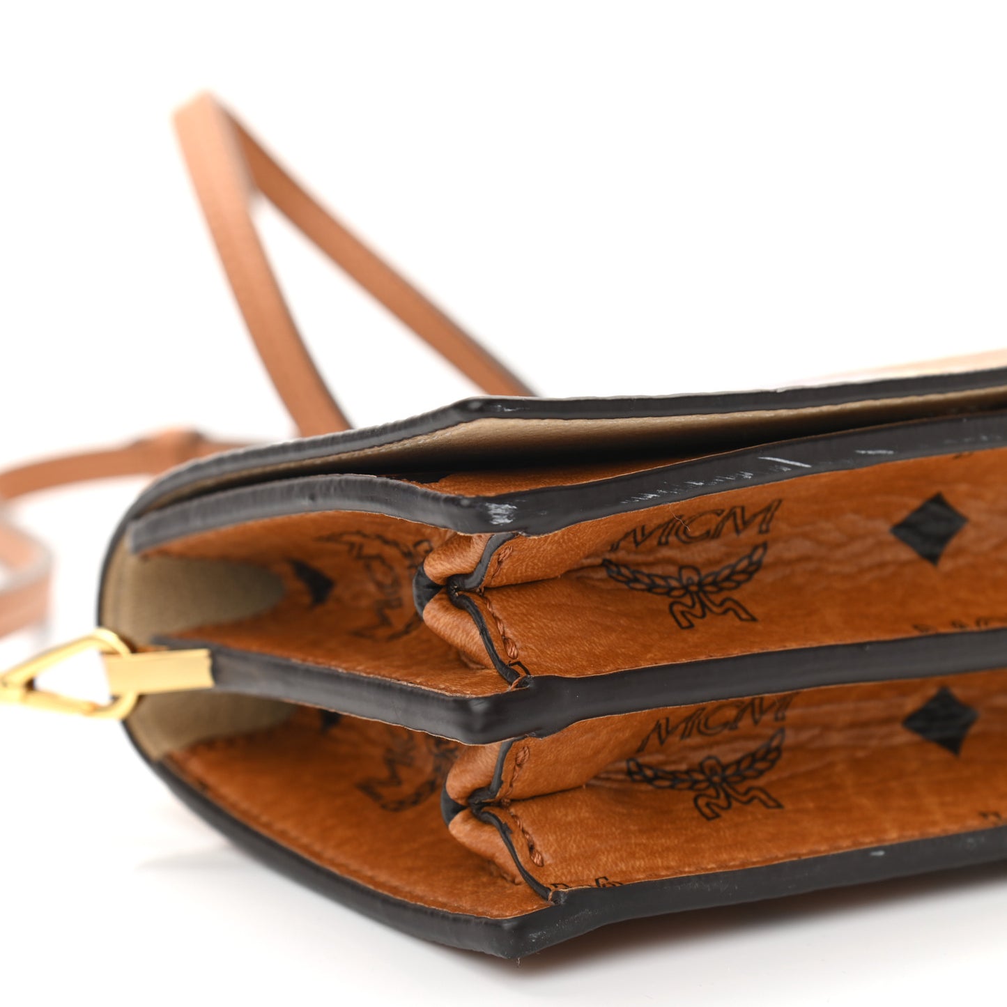 Visetos Mini Rabbit Crossbody Bag Cognac