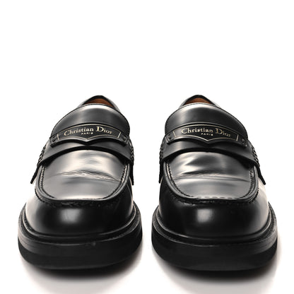 Christian Dior Brushed Calfskin Boy Loafers 39.5 Black 2 of 9
