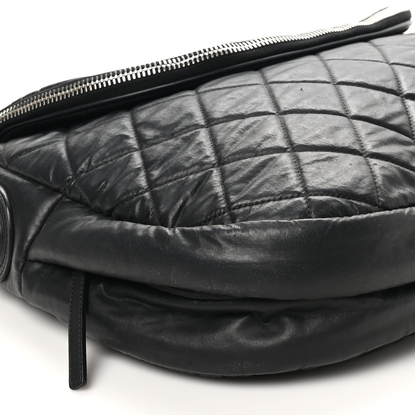 Nylon Quilted XL Coco Cocoon Messenger Black