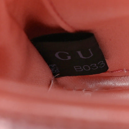 Gucci Sequin Matelasse Diagonal Mini GG Marmont Shoulder Bag Antique Rose Rosa Pale Pink 6 of 11