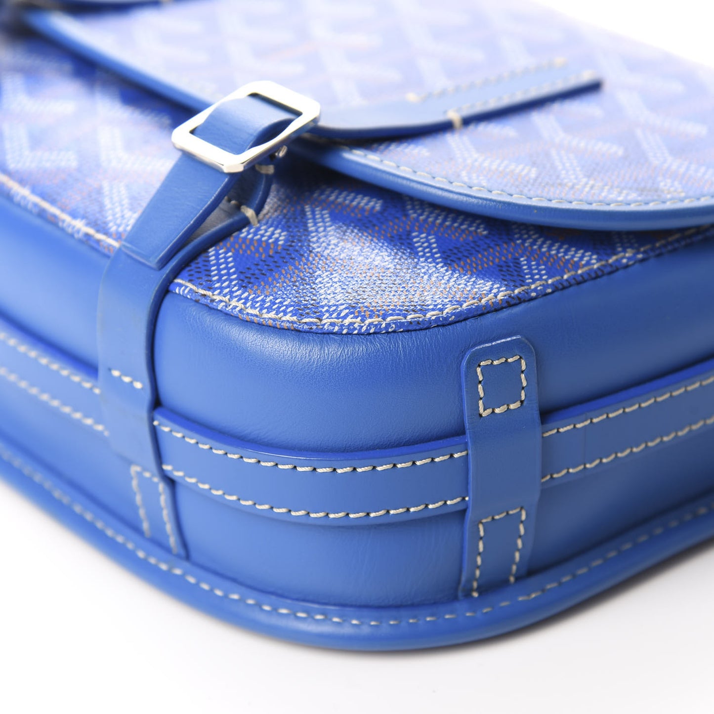 Goyardine Belvedere PM Messenger Bag Sky Blue