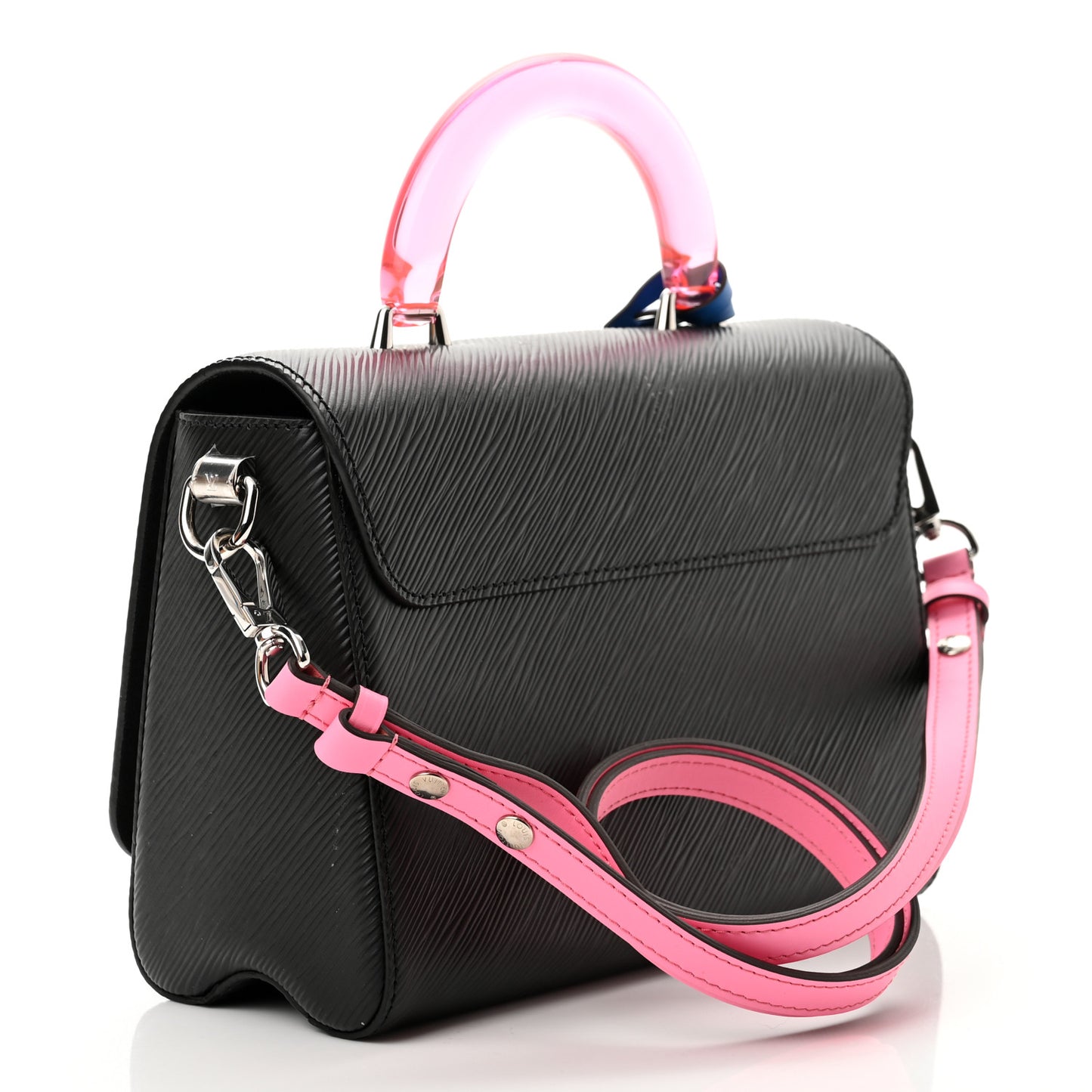 Epi Twist Short Handle Shoulder Bag Black Rose