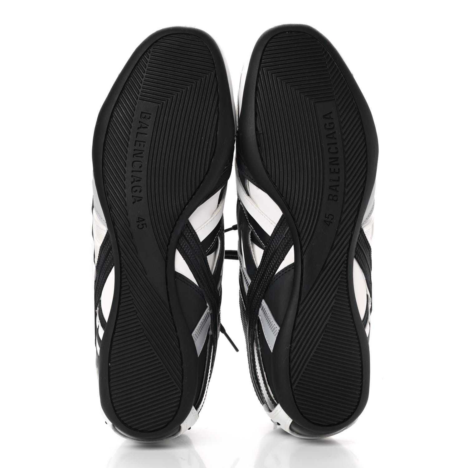 Balenciaga Mesh Rubber Mens Drive Sneakers 45 Light Grey Black 5 of 9