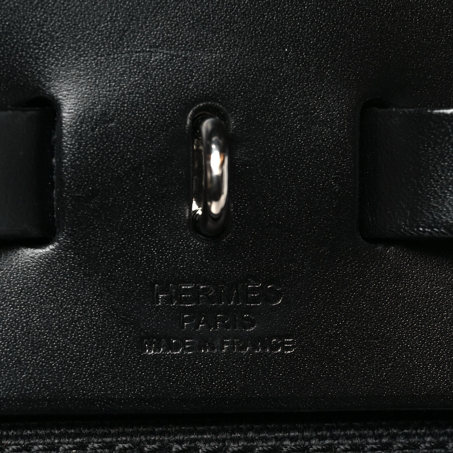Hermes Military Toile Vache Hunter Herbag Zip Retourne 31 PM Black 7 of 11