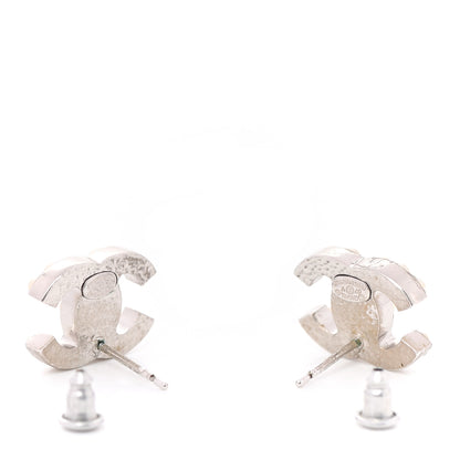 Chanel Pearl CC Earrings Silver 3 of 4