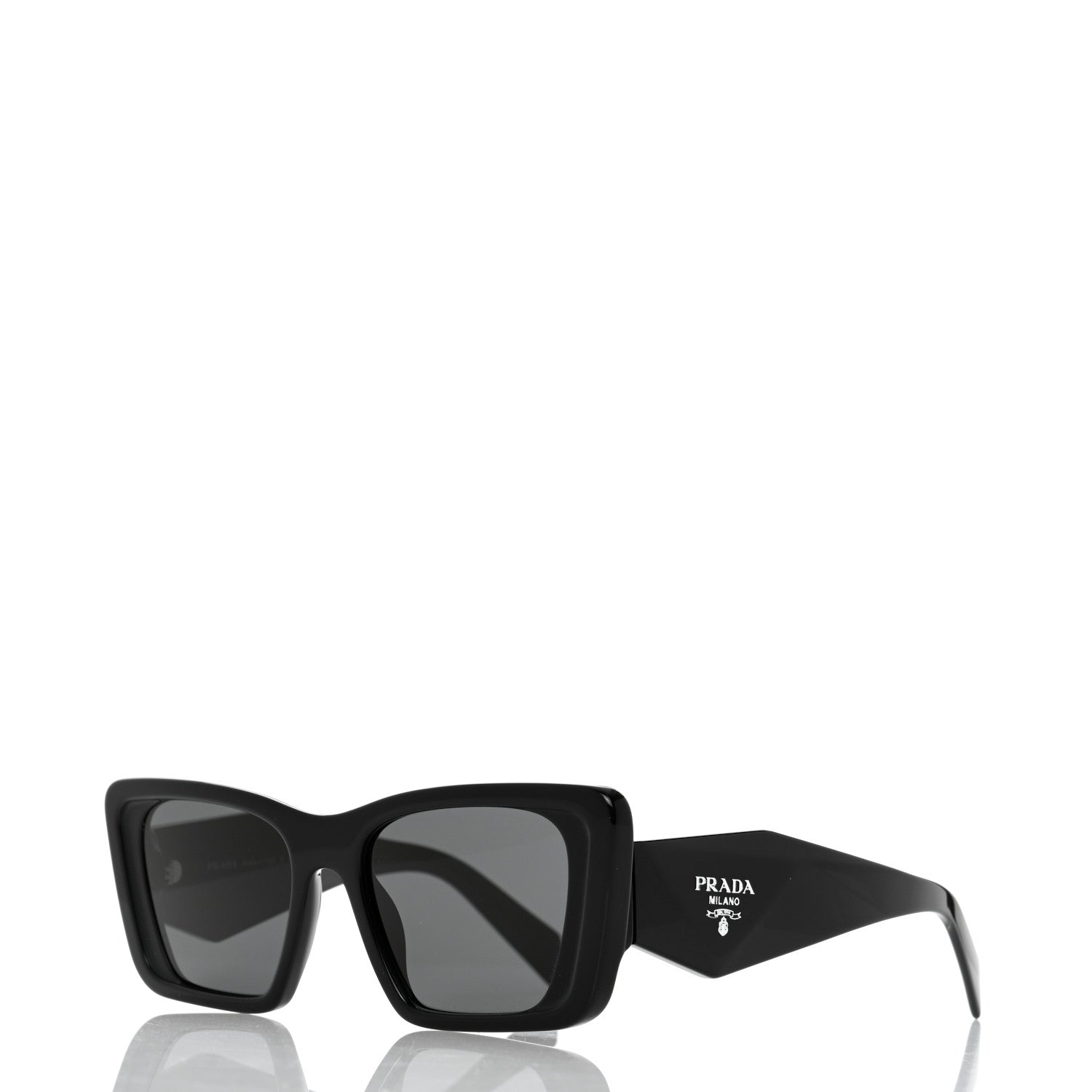 Prada Acetate Symbole Sunglasses SPR 08Y Black 1 of 8