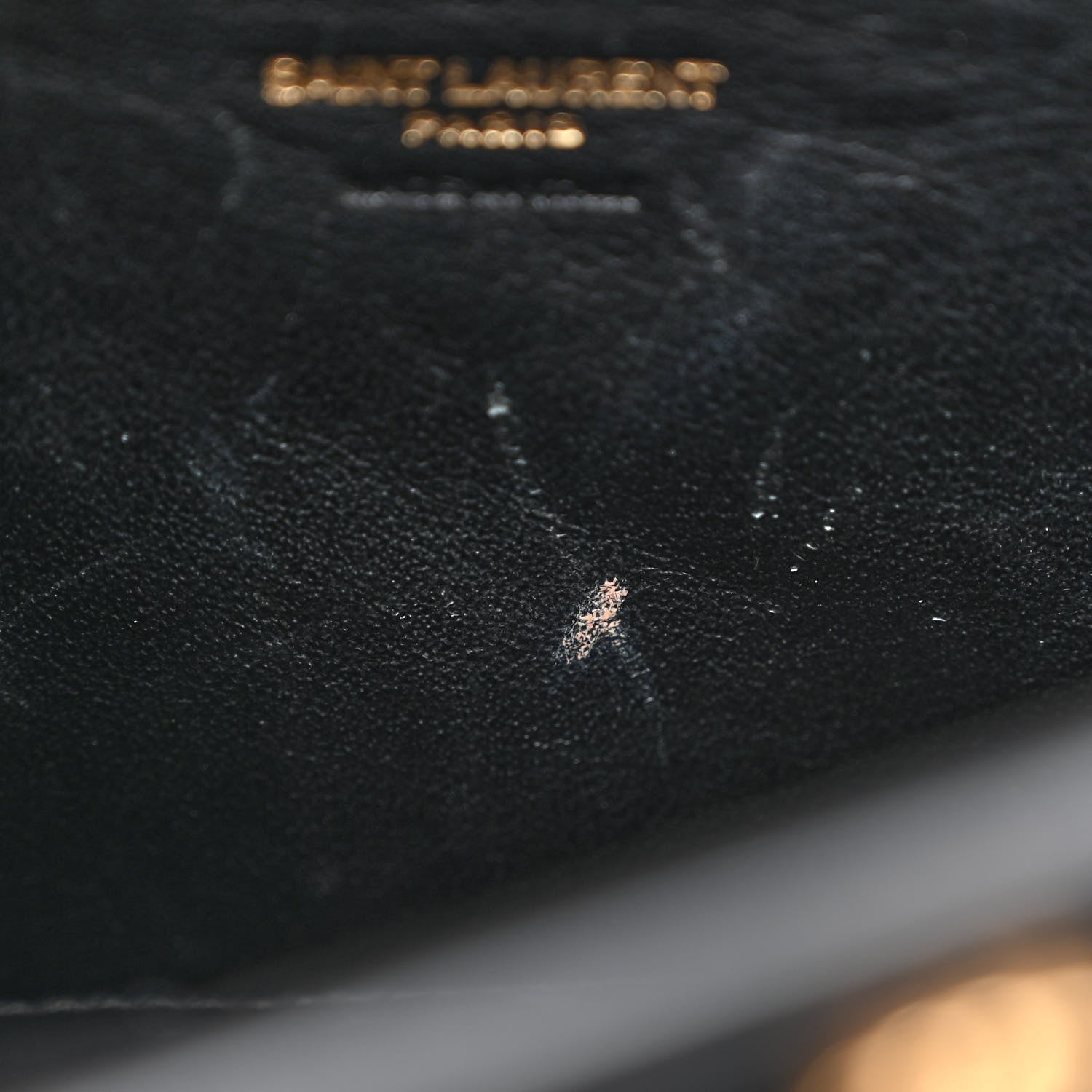 Saint Laurent Calfskin Monogram Baby Cabas Black 12 of 13