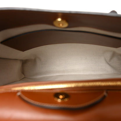 Gucci Charisma Calfskin Gucci Embossed Medium Diana Tote Bag Peanut Brown 5 of 10