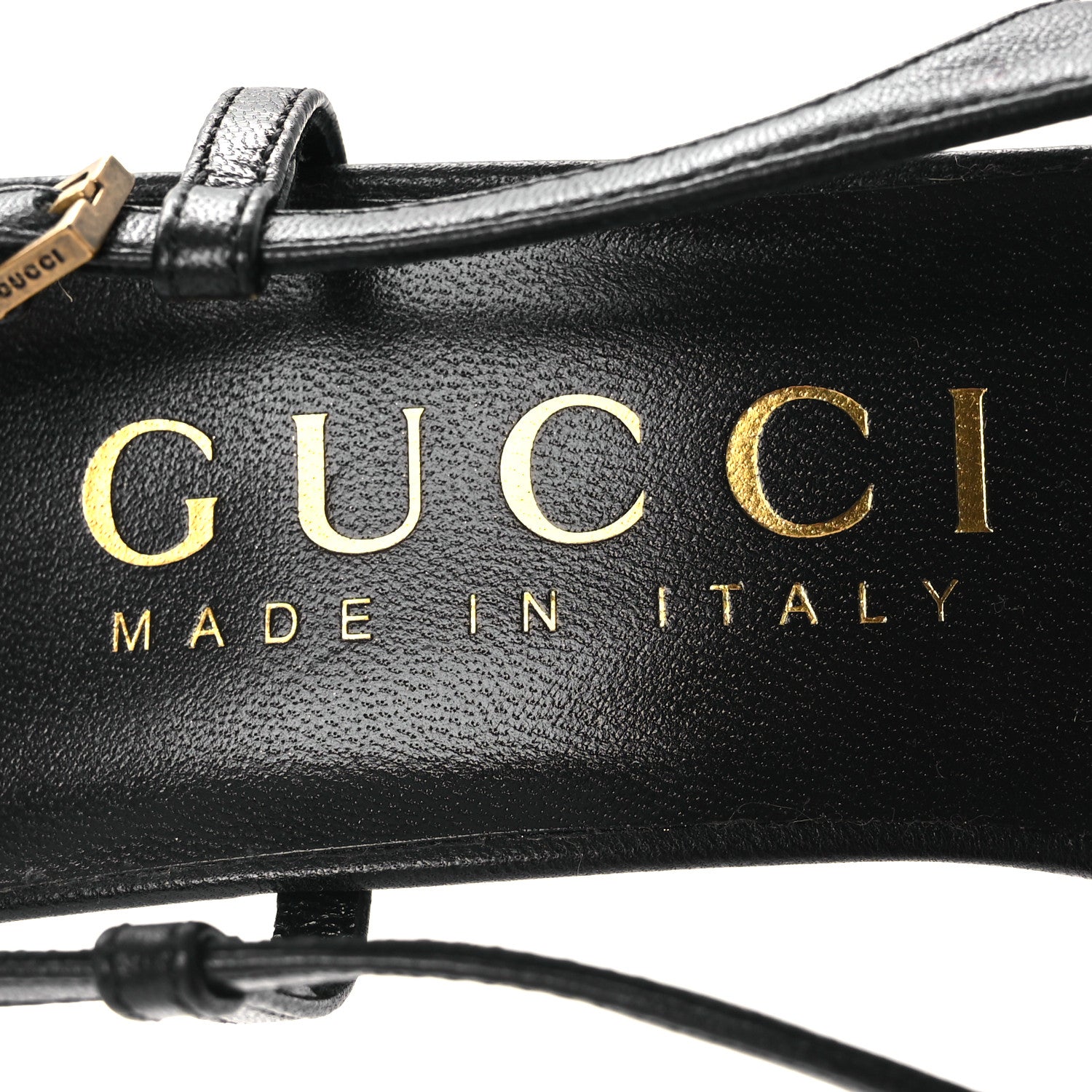 Gucci Calfskin Slingback Pumps 36.5 Black 9 of 11