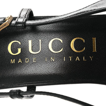 Gucci Calfskin Slingback Pumps 36.5 Black 9 of 11