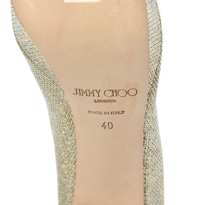 Jimmy Choo Lame Glitter Dahlia Pumps 40 Gold 6 of 9