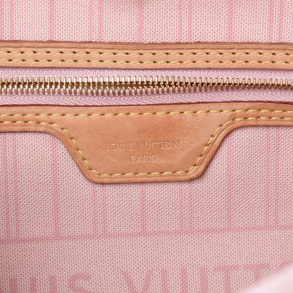 Louis Vuitton Damier Azur Neo Neverfull MM Rose Ballerine 7 of 16