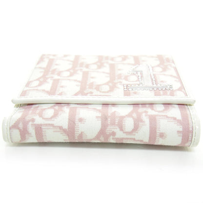 Christian Dior Canvas Patent Diorissimo Girly Wallet Pink 4 of 7