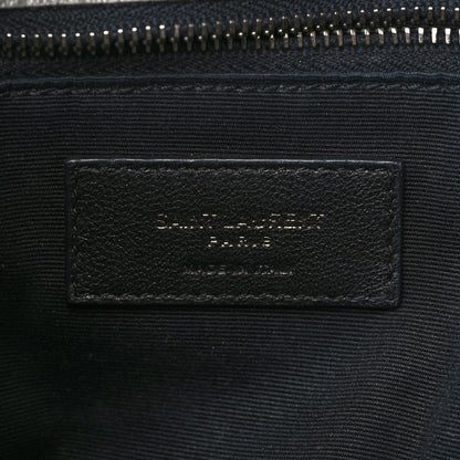 Saint Laurent Crinkled Calfskin Matelasse Monogram Medium Niki Chain Satchel Fog 5 of 5