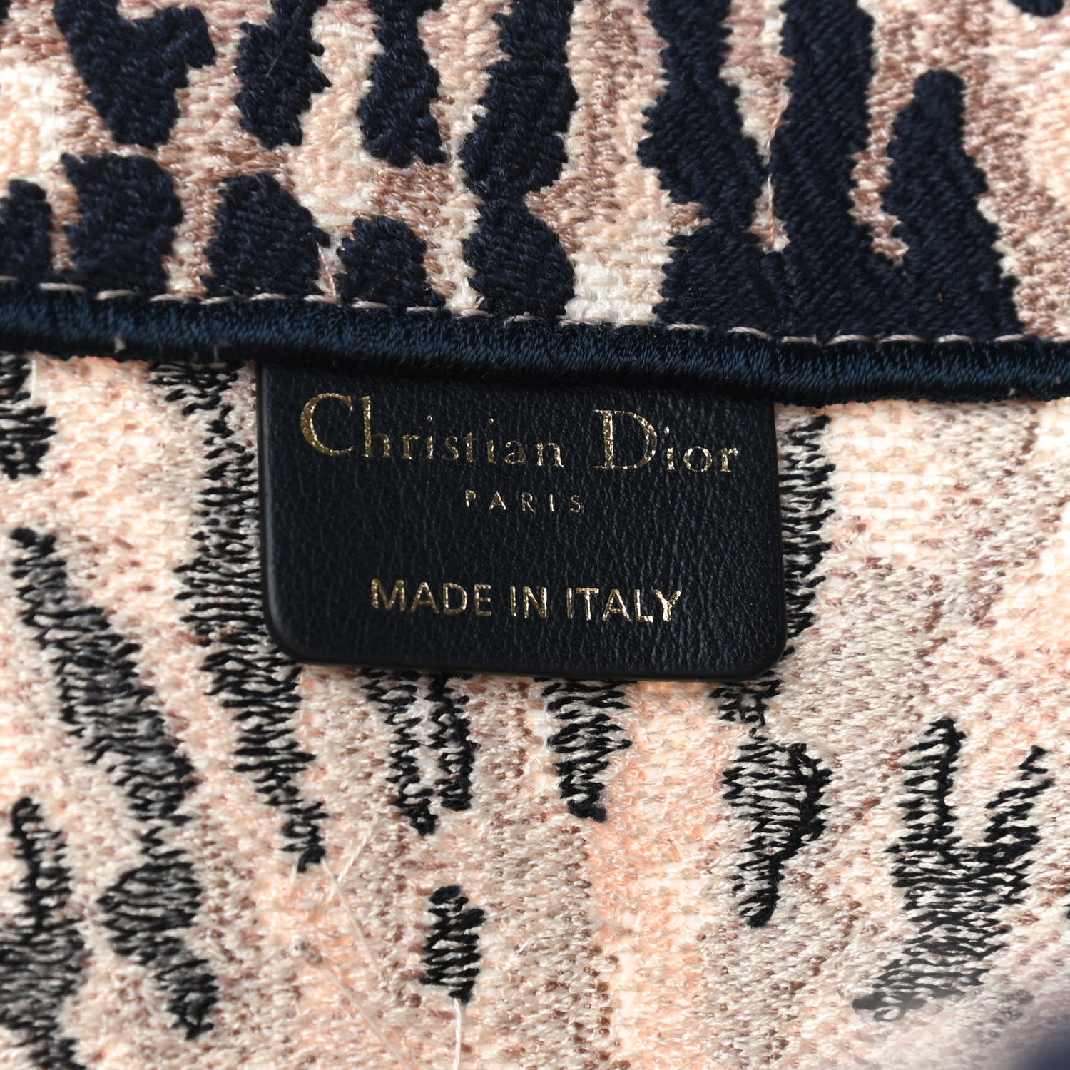 Christian Dior Canvas Embroidered Tie Dye Large Book Tote Multicolor 6 of 10