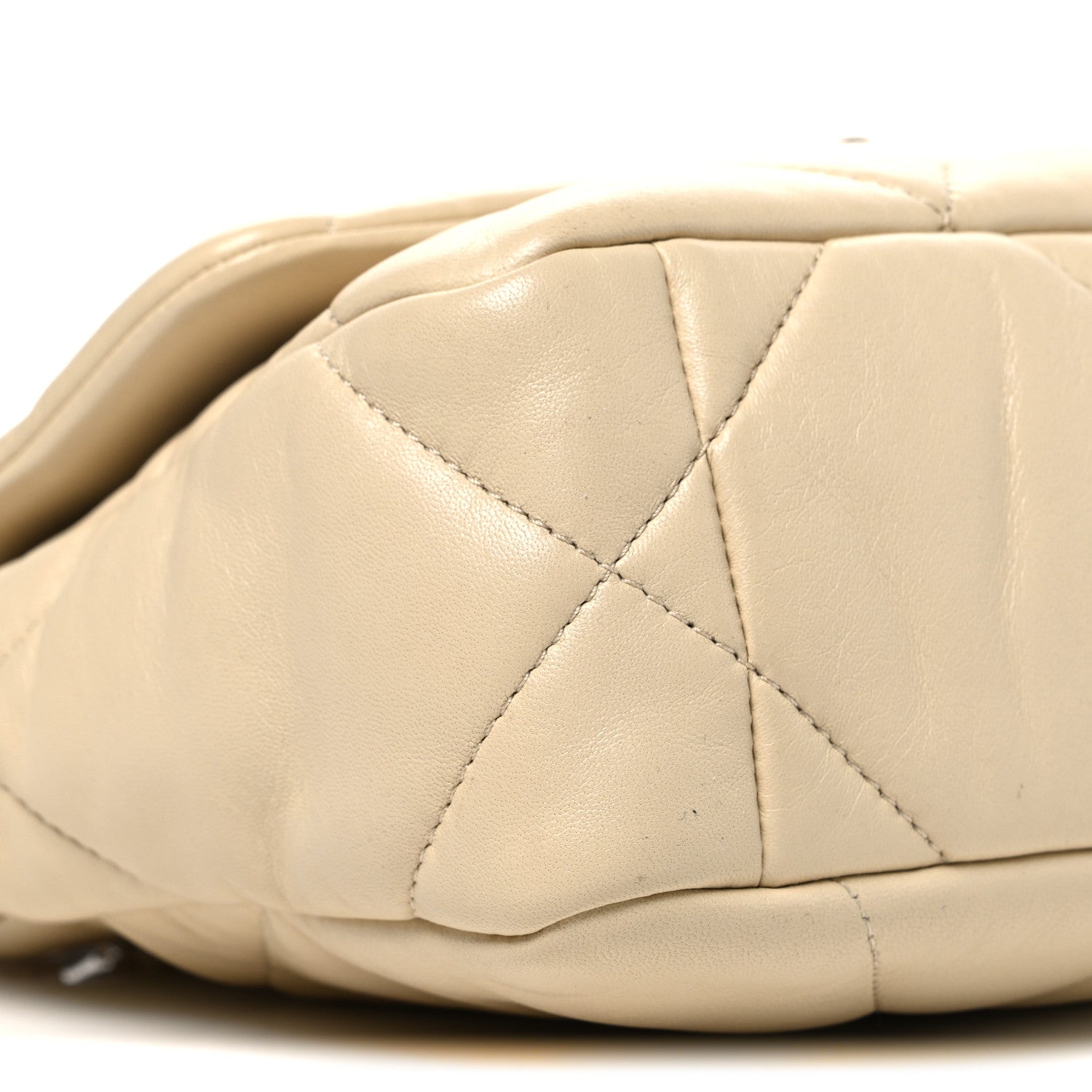 Chanel Lambskin Quilted Medium Chanel 19 Flap White White 9 of 10