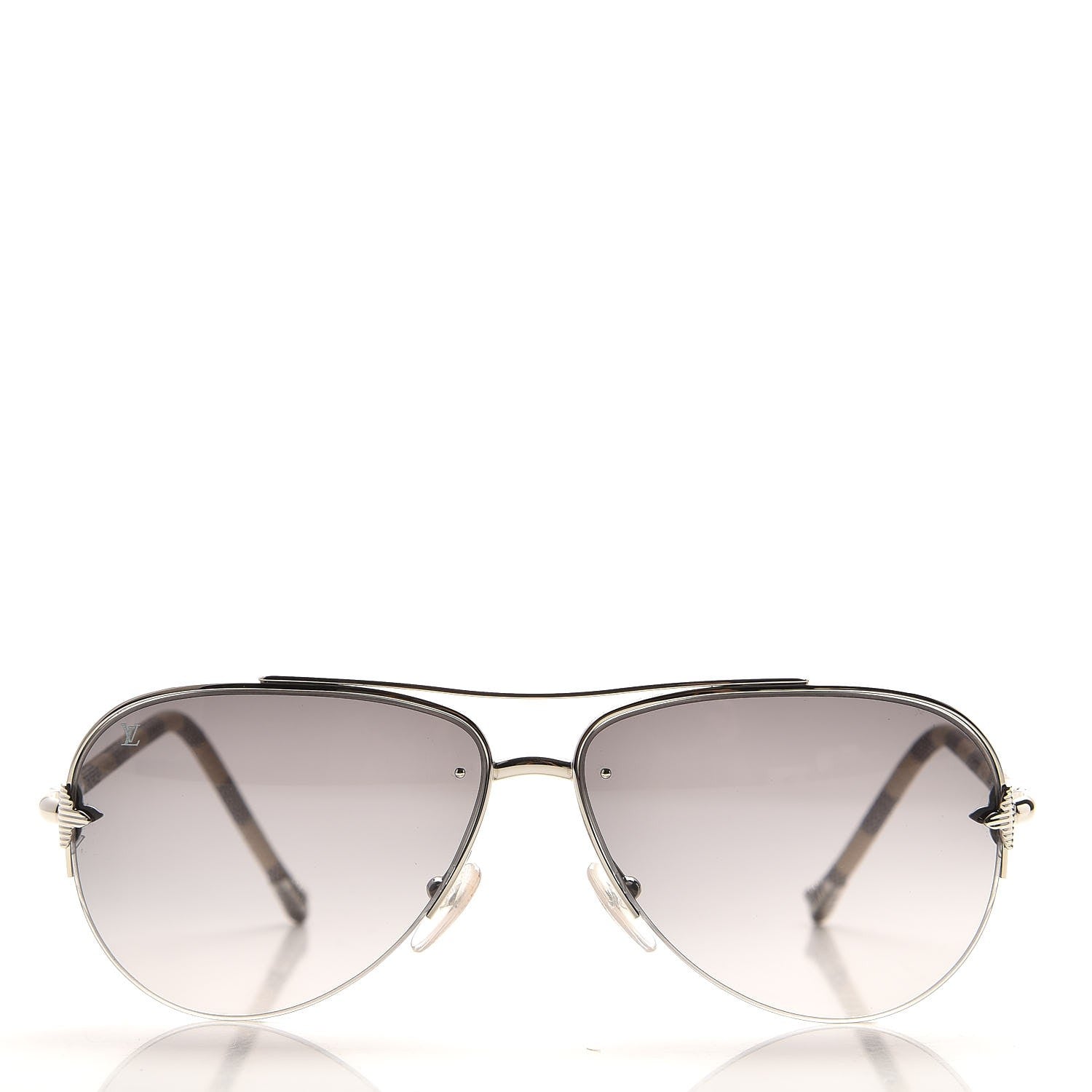 Louis Vuitton Damier Azur Petite Viola Pilote Aviator Sunglasses Z0570U 2 of 8