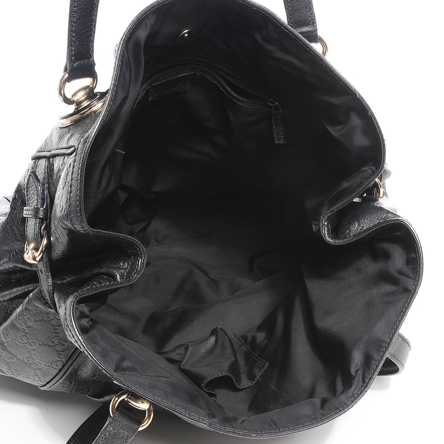 Guccissima Large Full Moon Tote Black