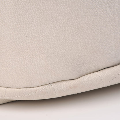 Chanel Caviar Large Outdoor Ligne Hobo White 15 of 17