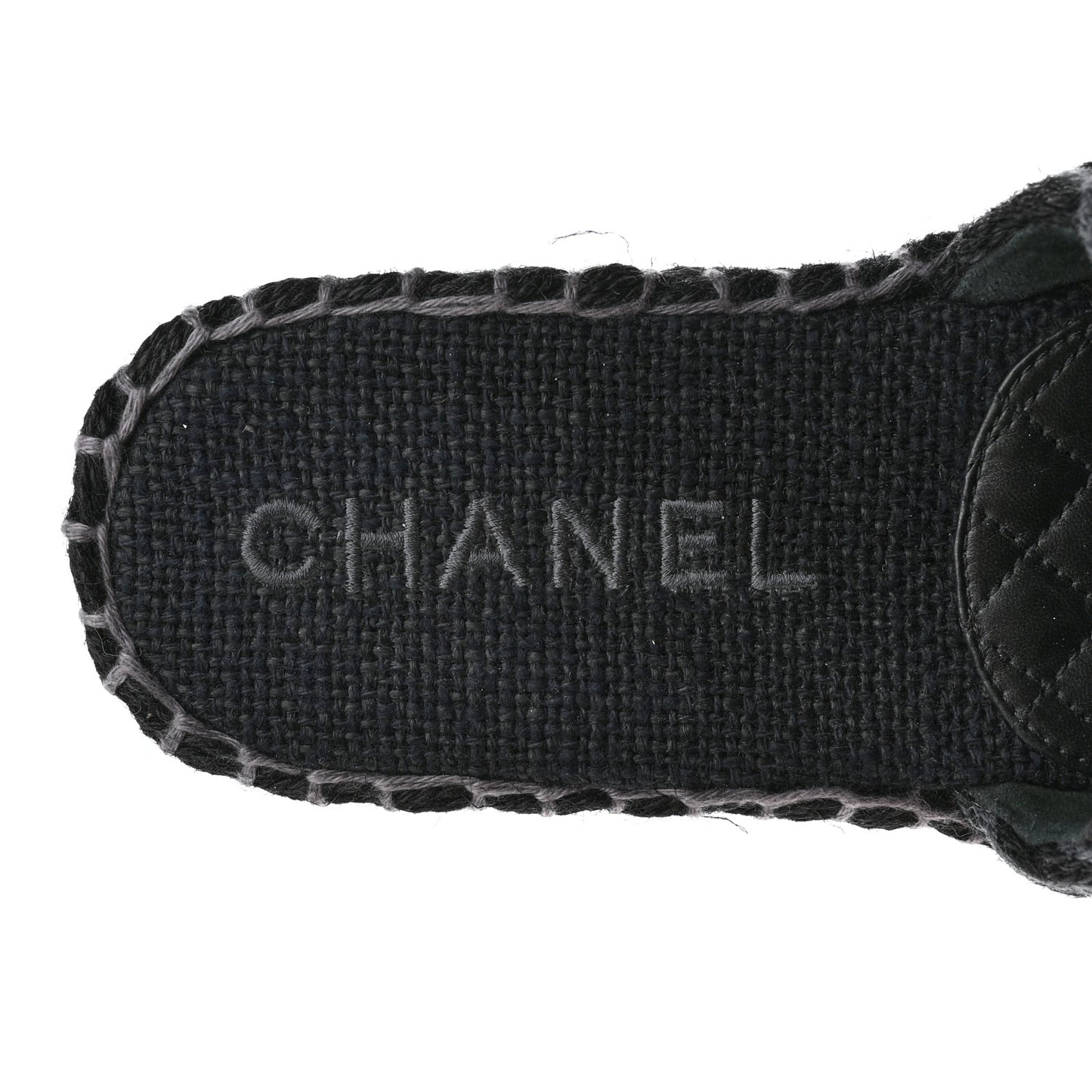 Cord Braided CC Mules 40 Black