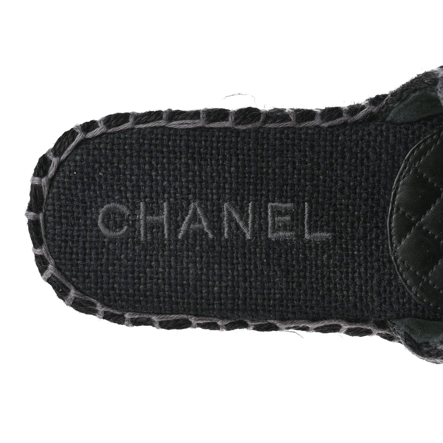 Chanel Cord Braided CC Mules 40 Black 7 of 10