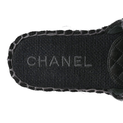 Chanel Cord Braided CC Mules 40 Black 7 of 10