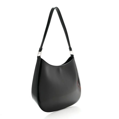Prada Spazzolato Cleo Shoulder Bag Black 3 of 9
