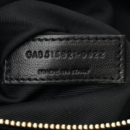 Saint Laurent Silk Carre Rive Gauche Print Patchwork Monogram Medium Jamie Multicolor White 7 of 10