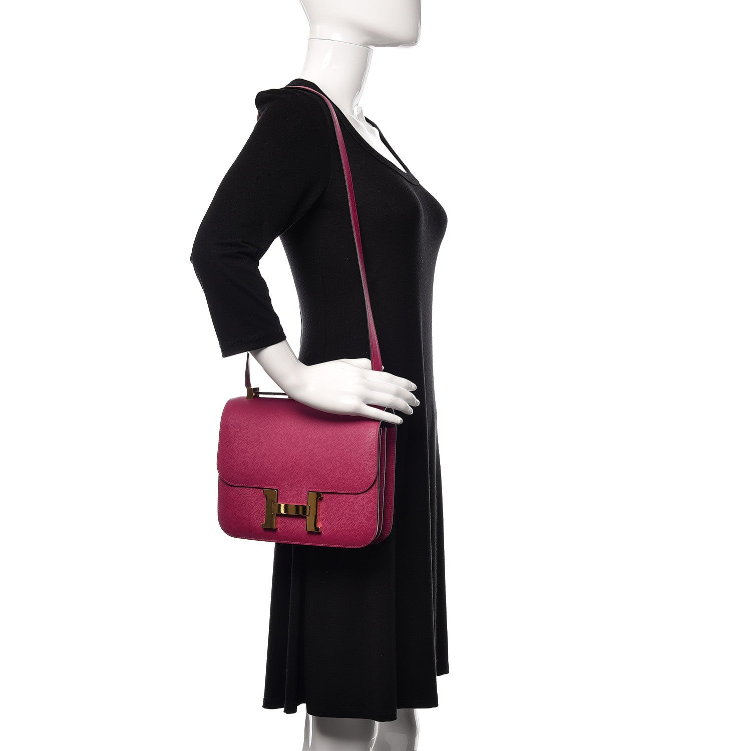 Hermes Evercolor Horseshoe Constance 24 Rose Pourpre Anemone 2 of 29