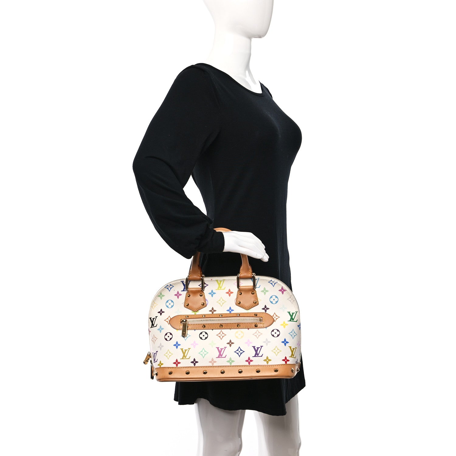 Louis Vuitton Monogram Multicolor Alma White 2 of 11