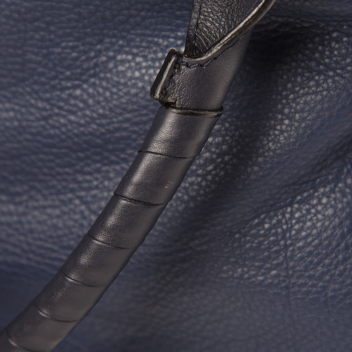 Chloe Calfskin Large Marcie Satchel Royal Navy 14 of 14