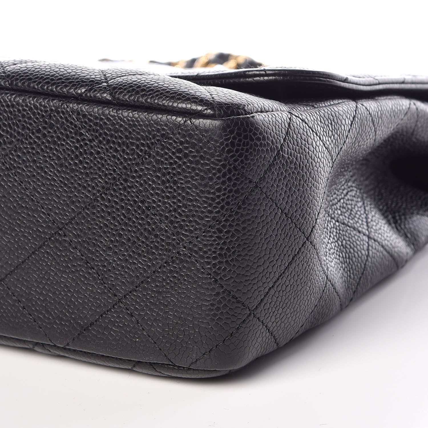 Chanel Caviar Quilted Jumbo Single Flap Black 9 of 9