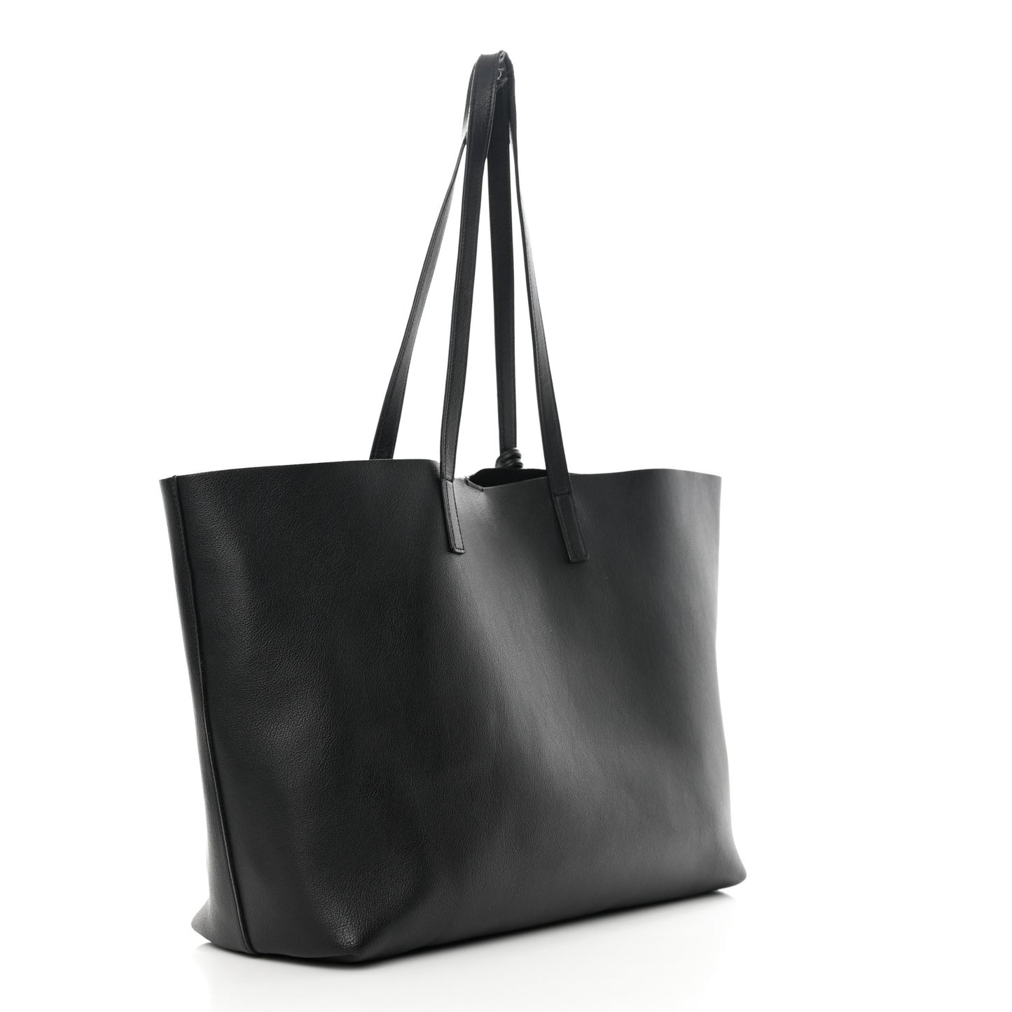 Calfskin Large Shopping Tote Black