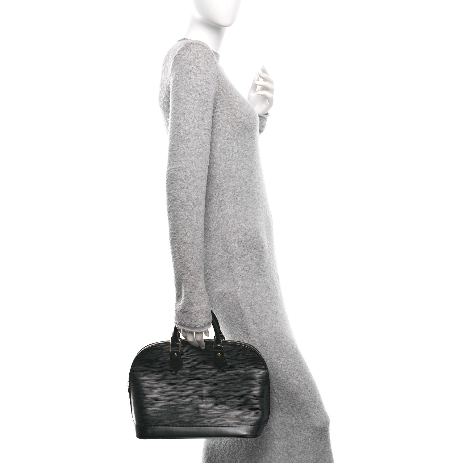 Louis Vuitton Epi Alma PM Black 3 of 11