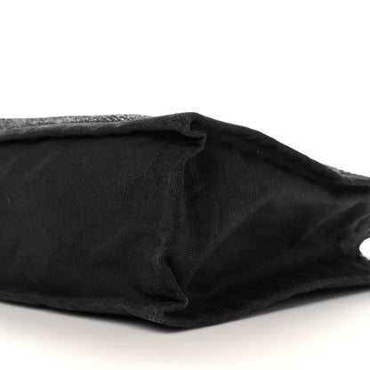 Saint Laurent Raffia Linen Calfskin Rive Gauche Tote Black 9 of 13
