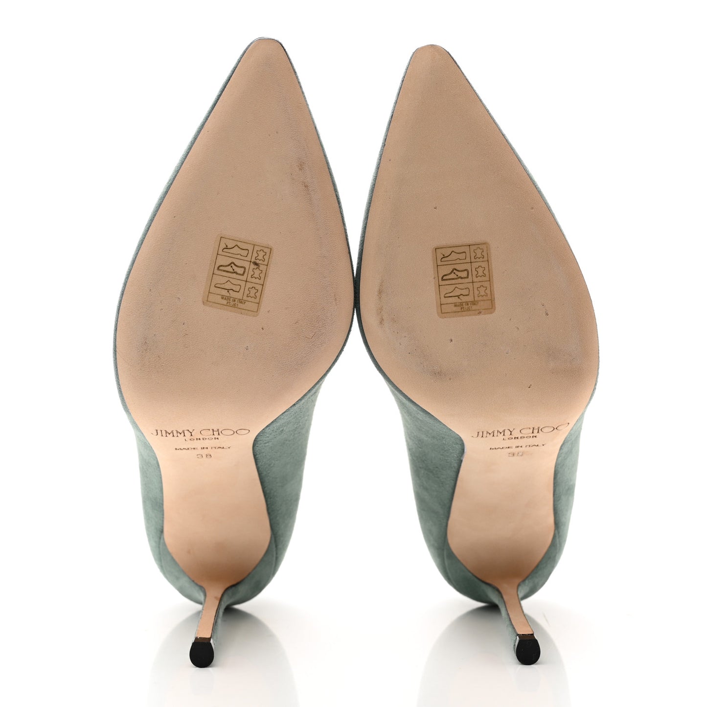 Suede Romy 100 Pumps 38 Verdi Gris